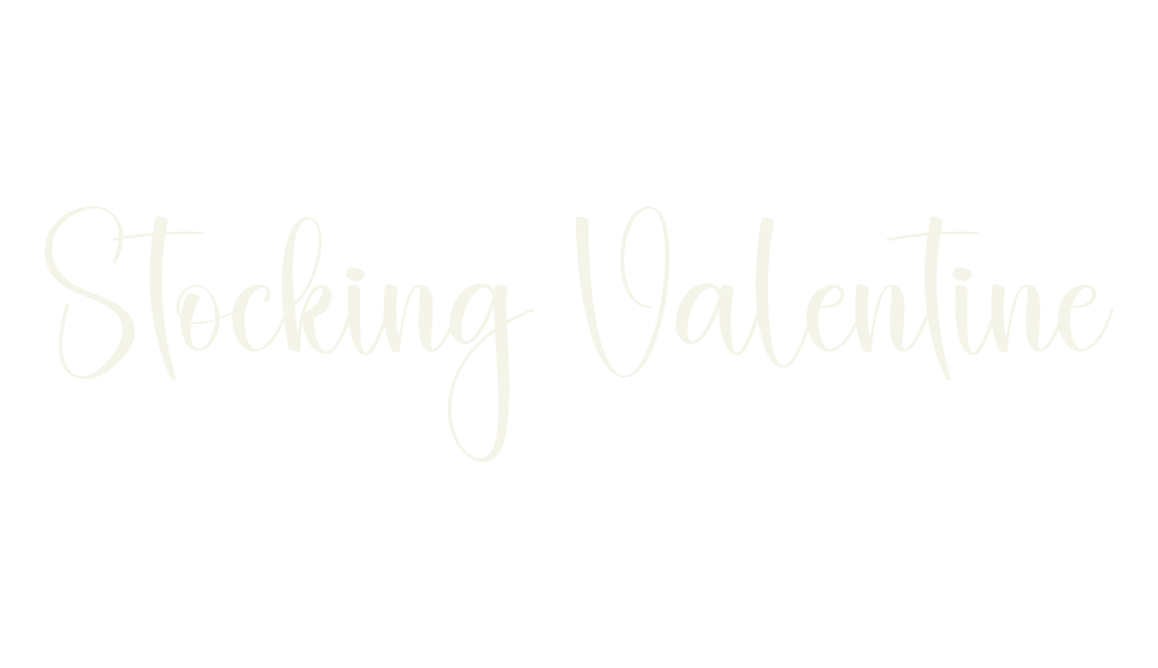 Stocking Valentine, fashion script font preview