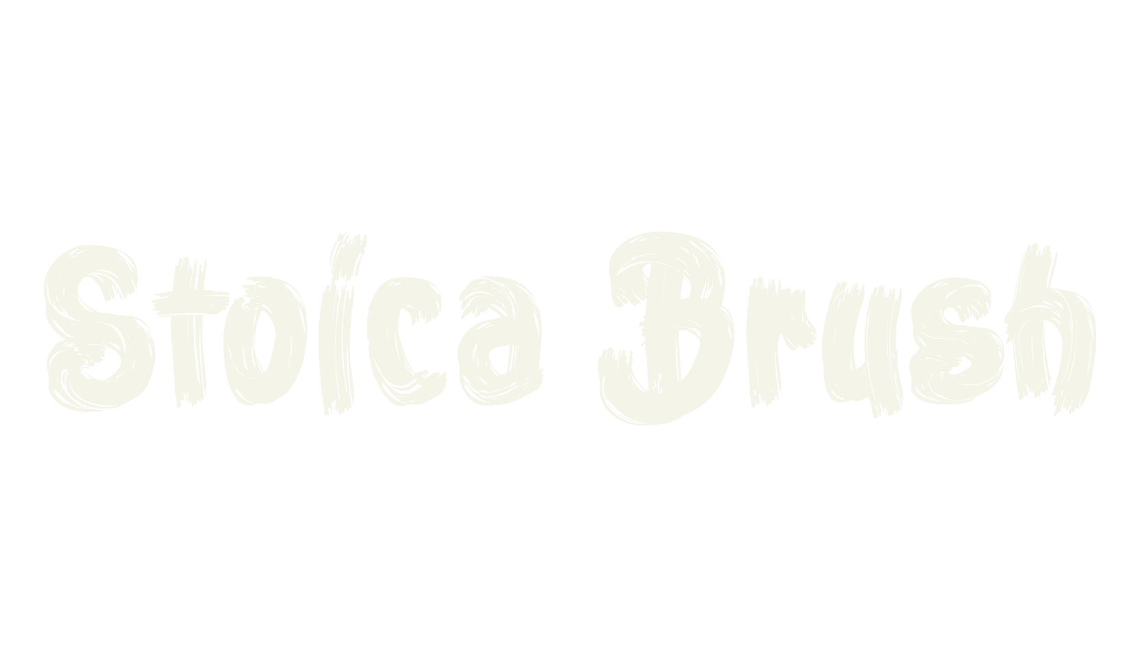 Stoica Brush, diacritics font preview