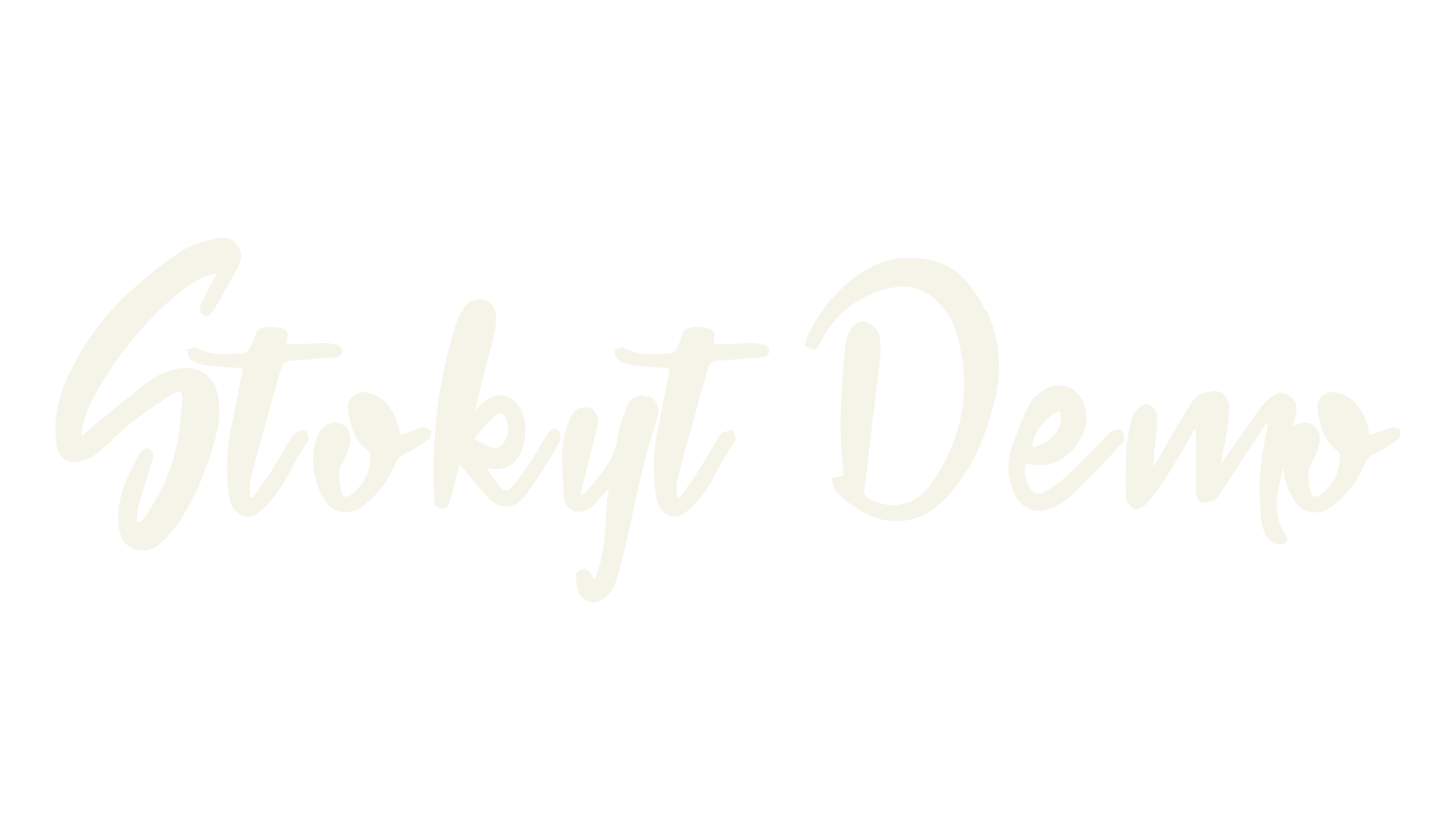 Stokyt Demo, handwriting font preview
