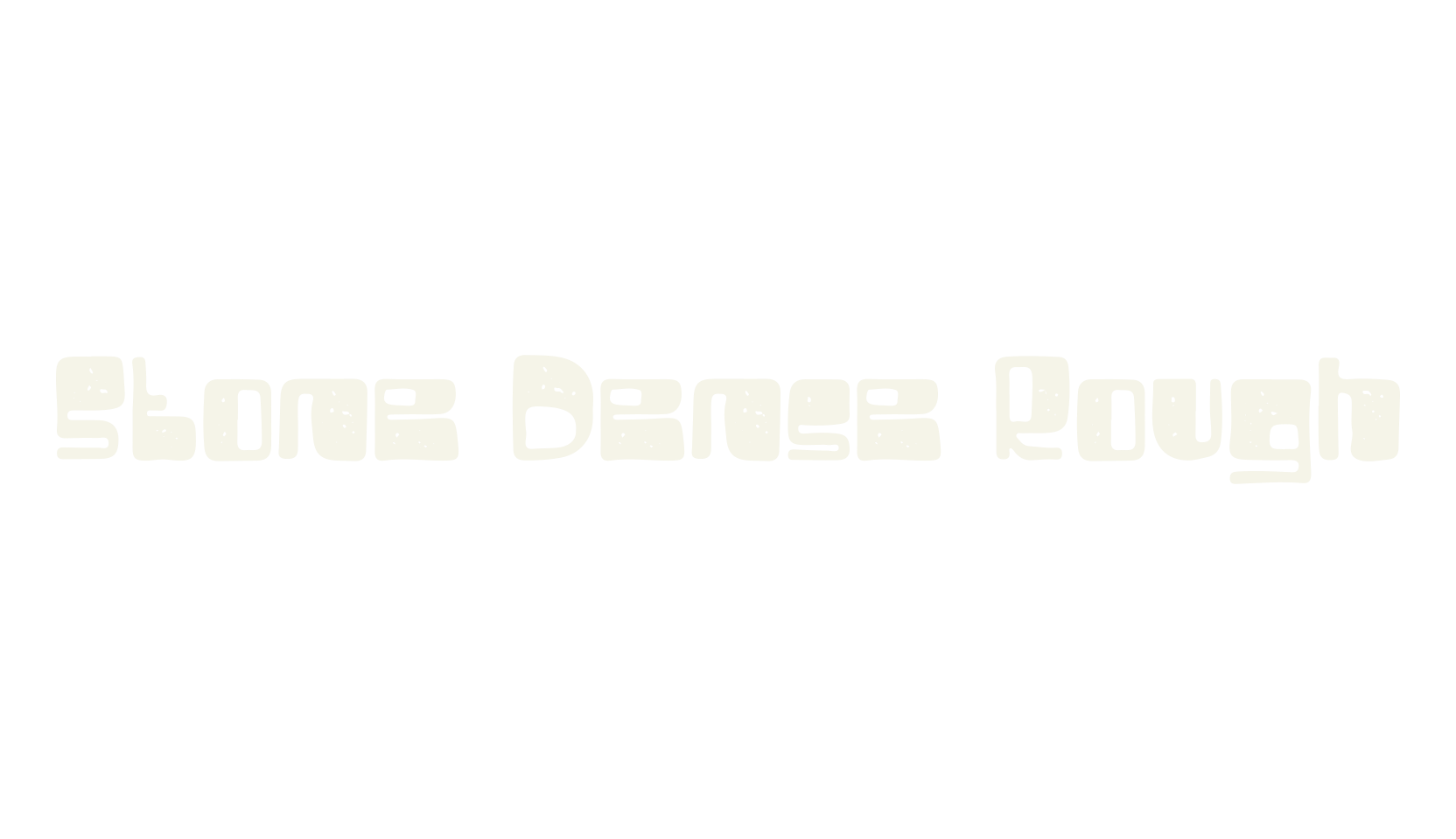 Stone Dense Rough, display market font preview