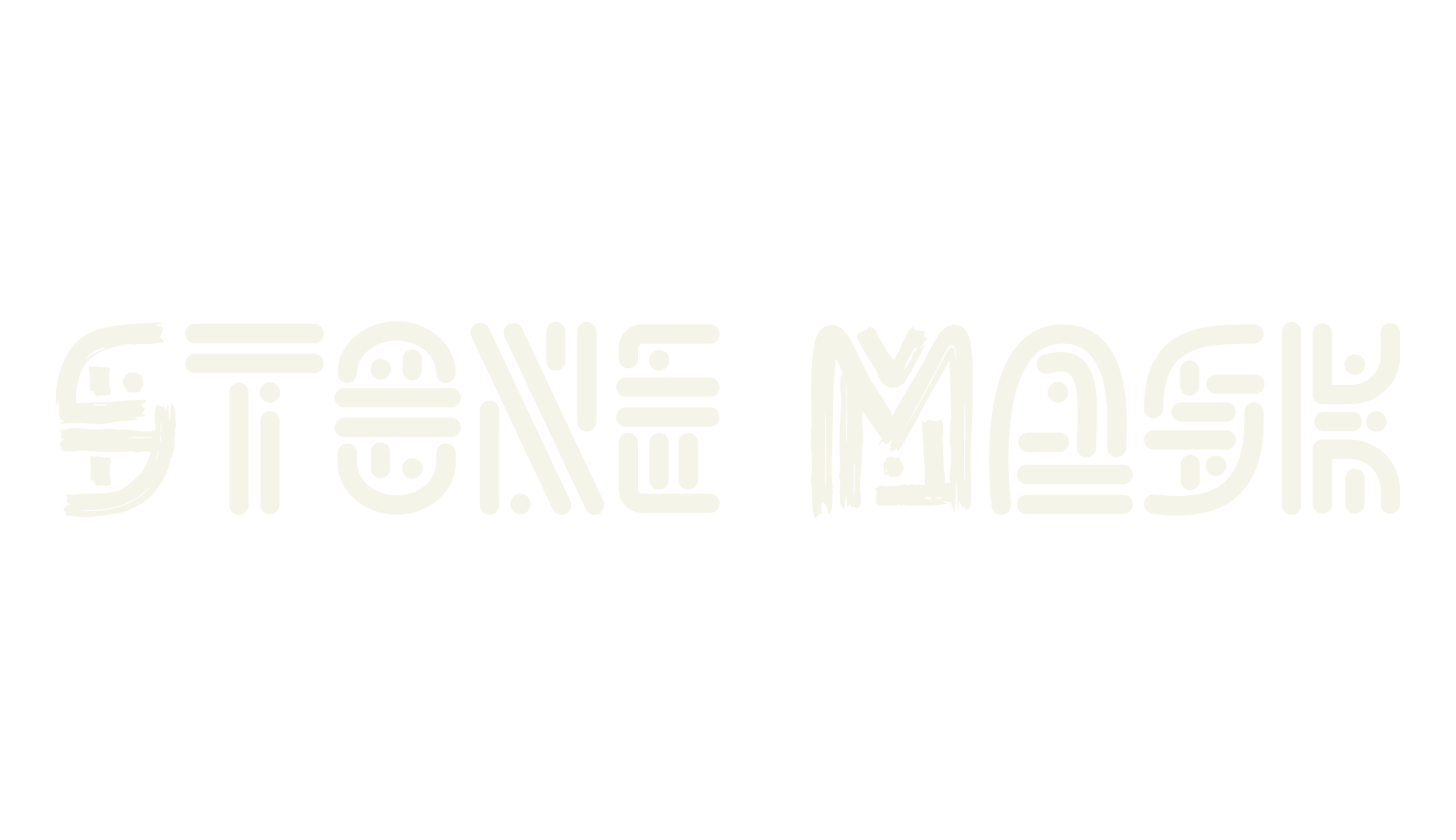 Stone Mask, logo font preview