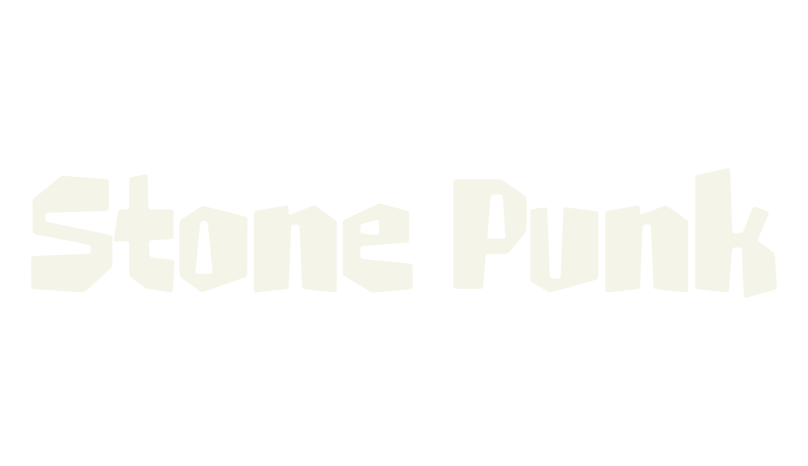 Stone Punk, gaming font preview