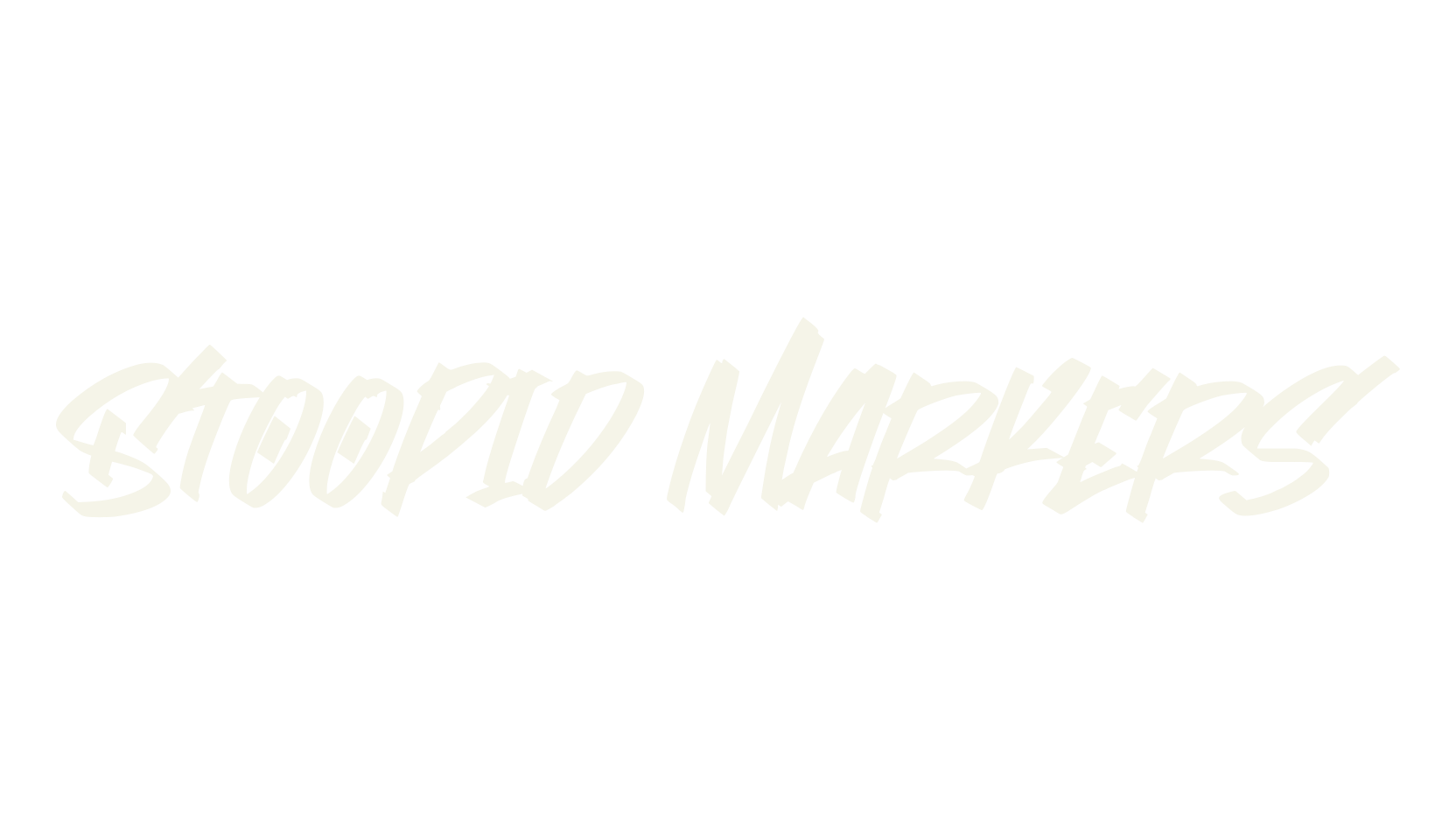 Stoopid Markers, cool font preview