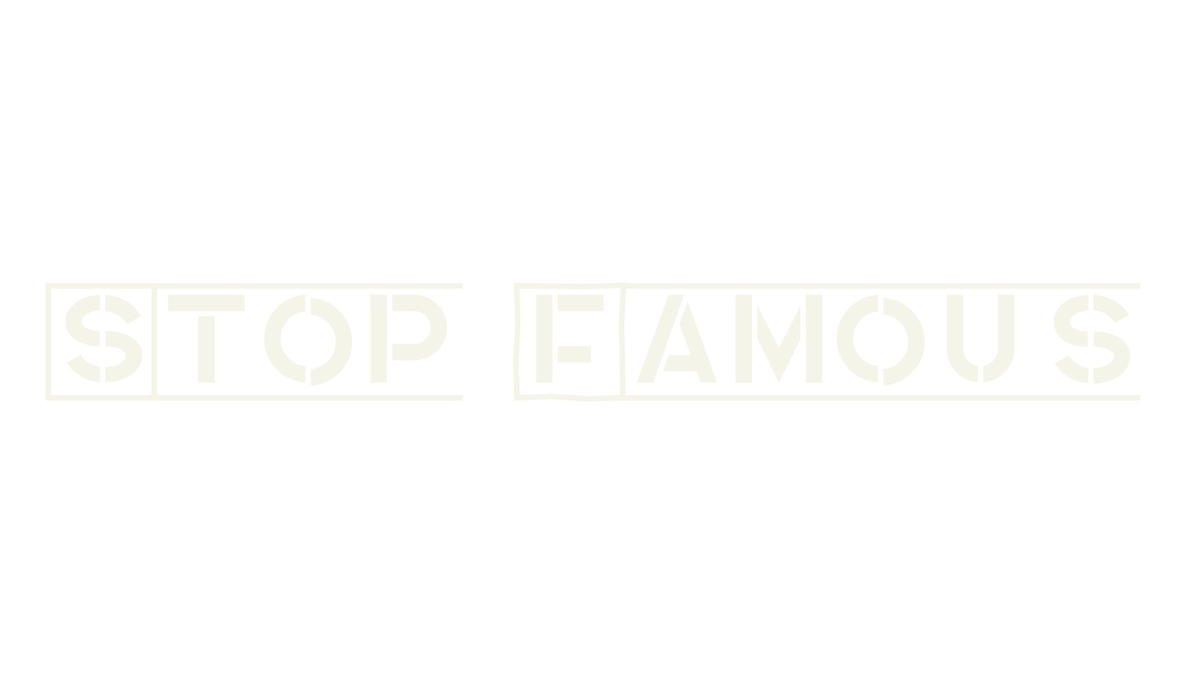 Stop Famous, graffiti font preview