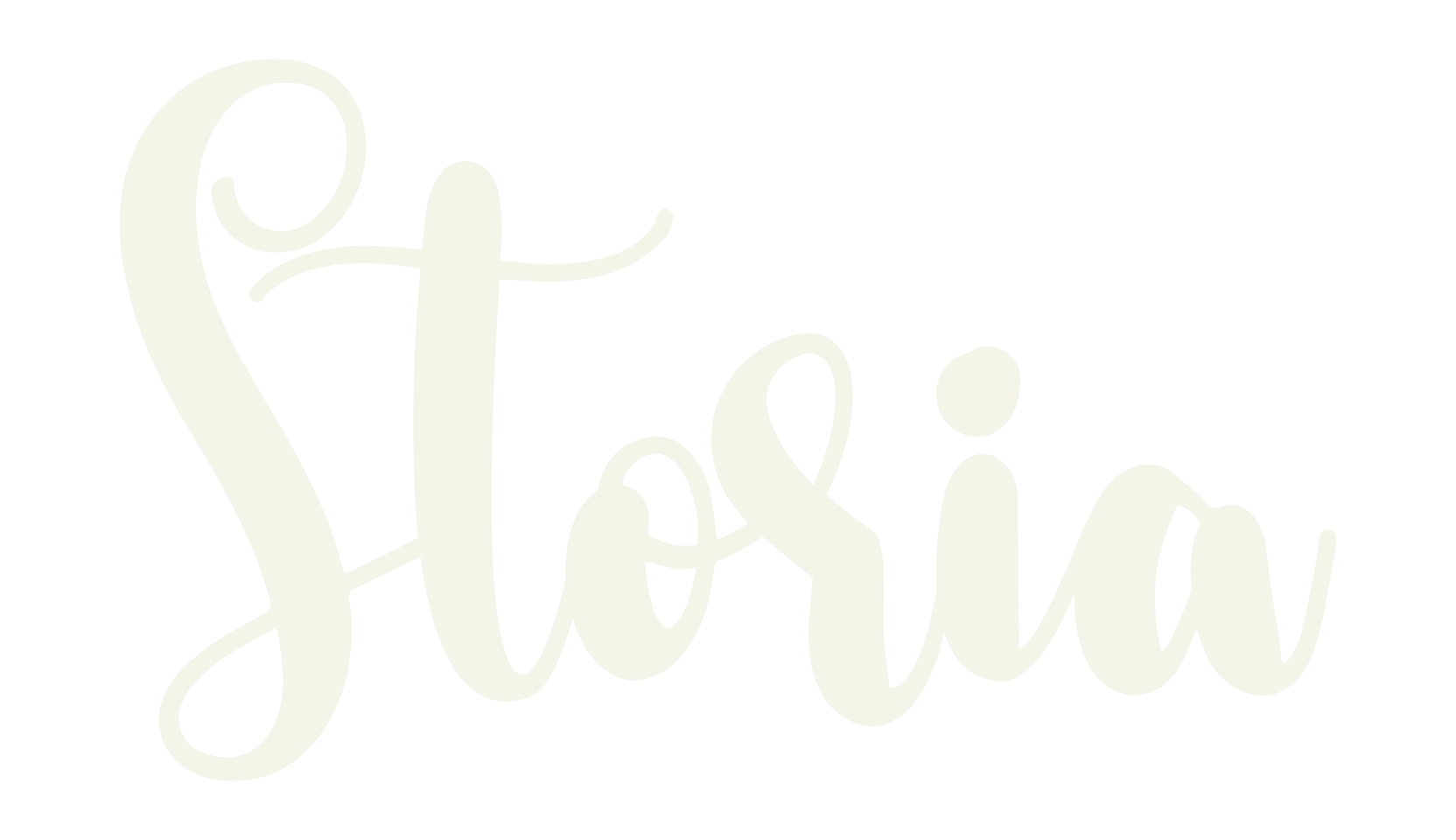 Storia, cursive font preview