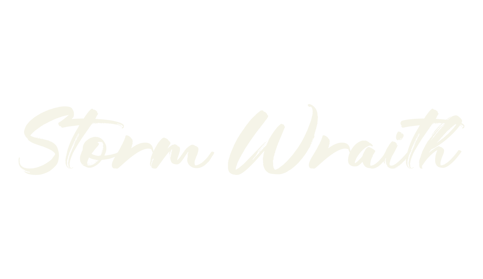 Storm Wraith, paintbrush font preview