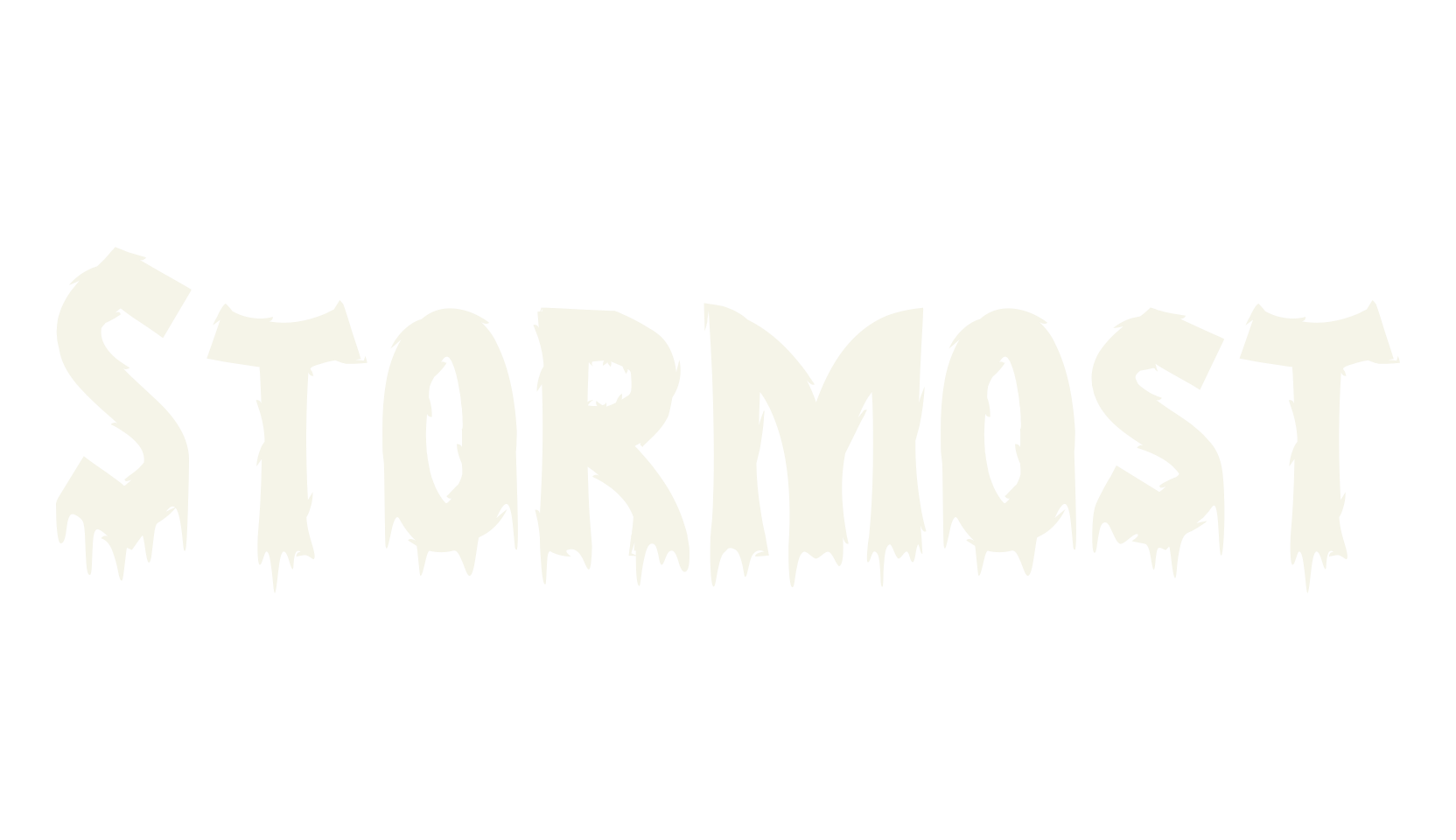 Stormost, gothic font preview