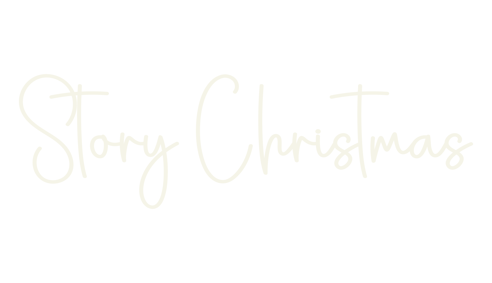 Story Christmas, calligraphy font preview