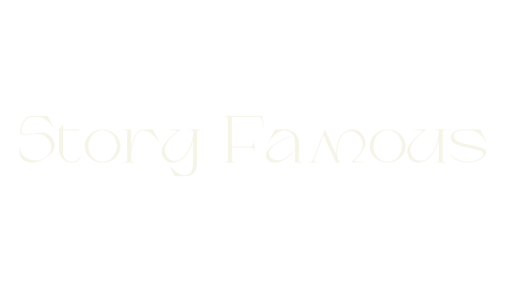 Story Famous, serif font preview