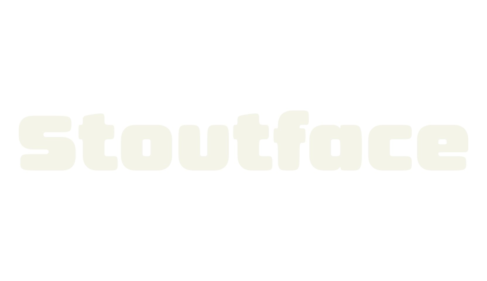 Stoutface, thick font preview