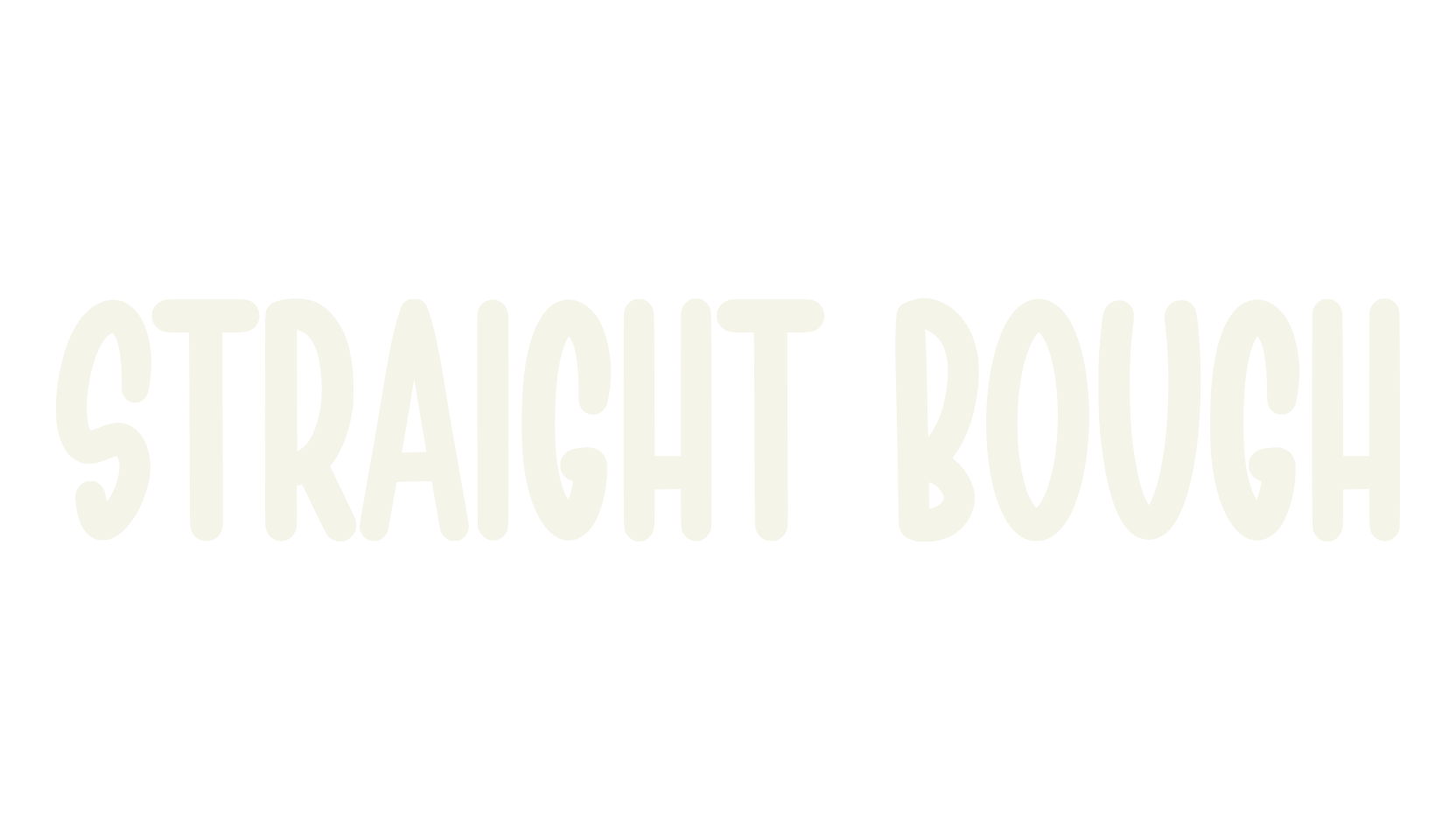Straight Bough, cute font preview