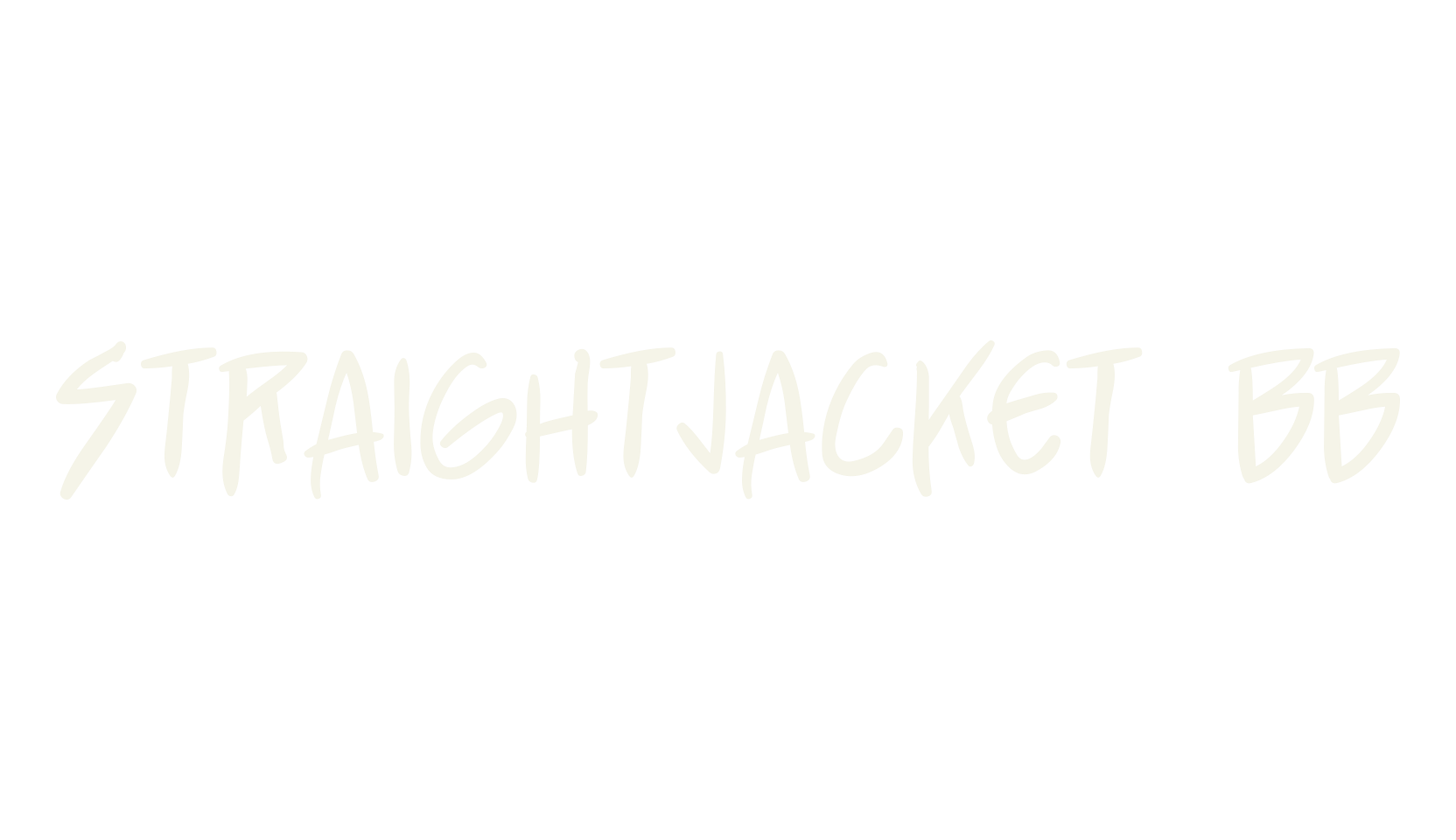 StraightJacket BB, display market font preview