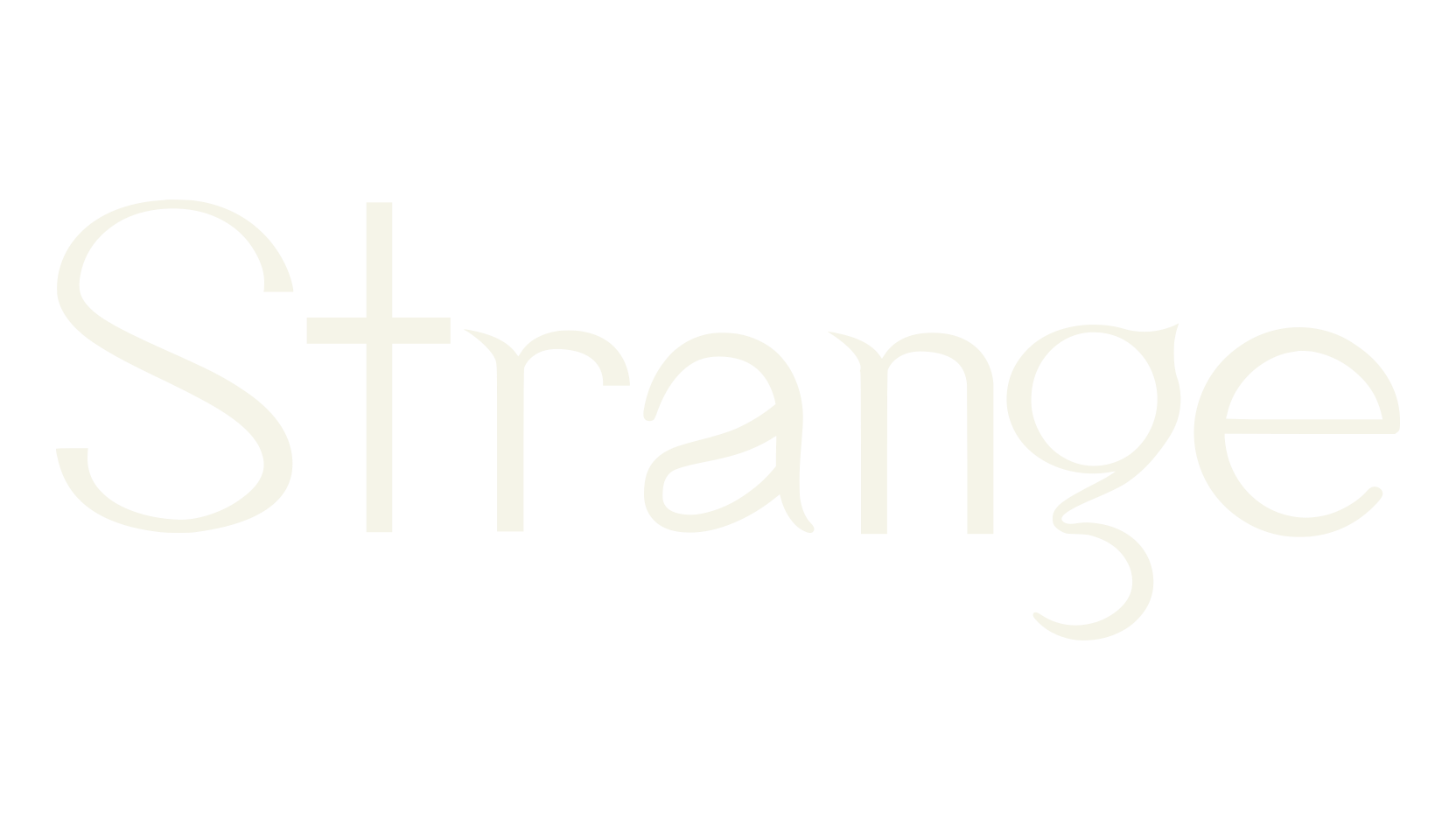 Strange, display font preview