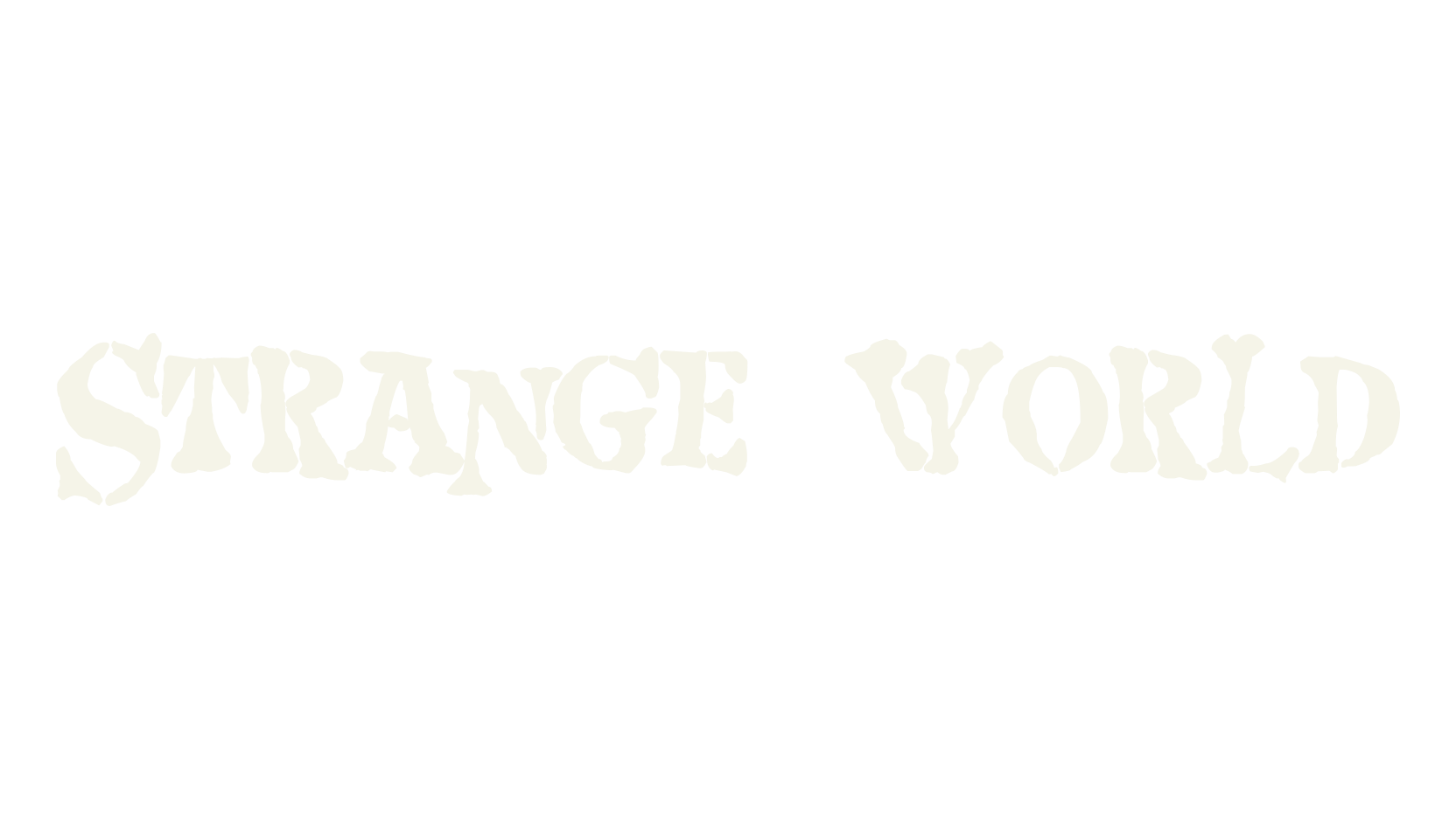 Strange world, display market font preview