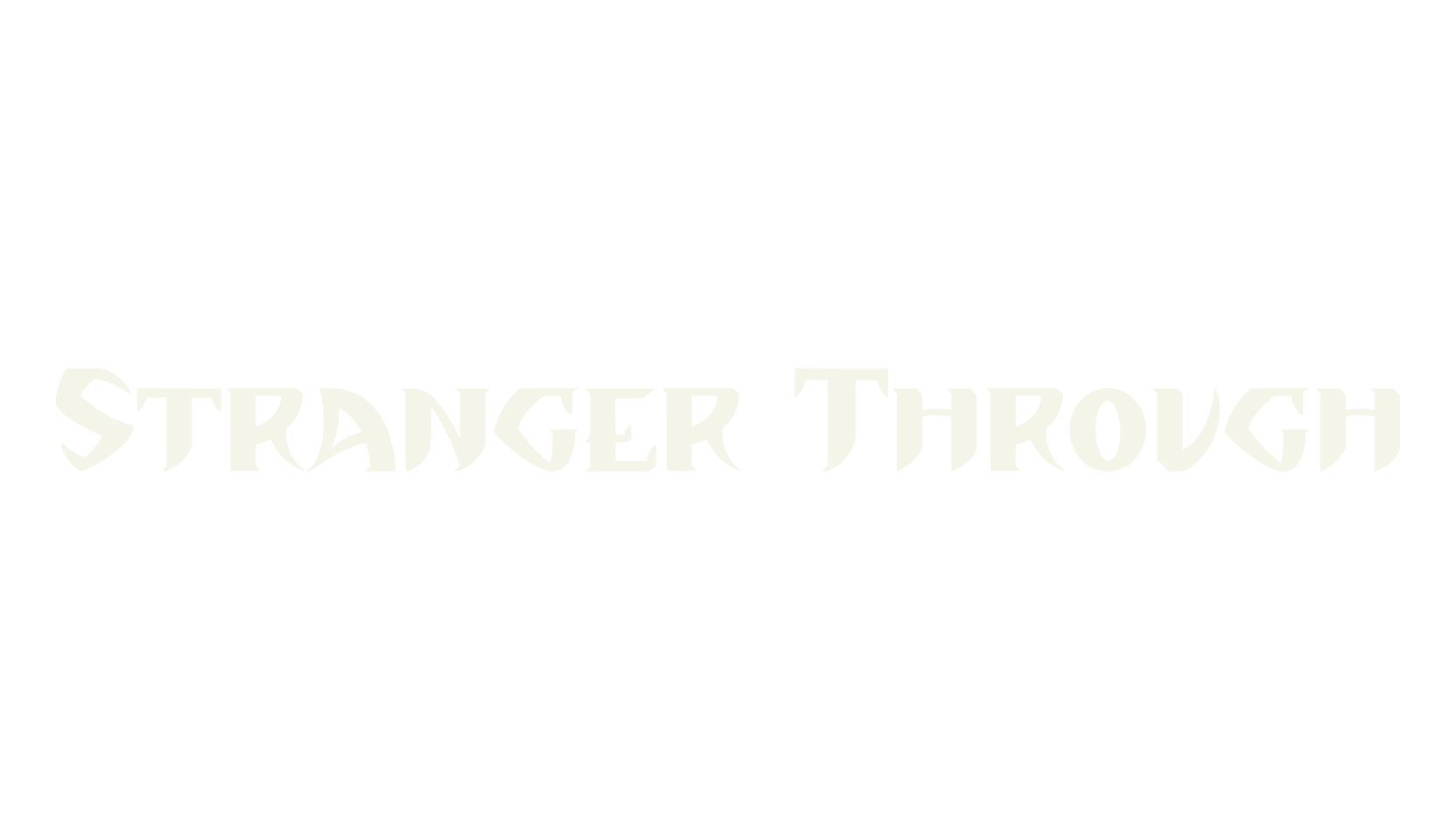 Stranger Through, gothic font preview