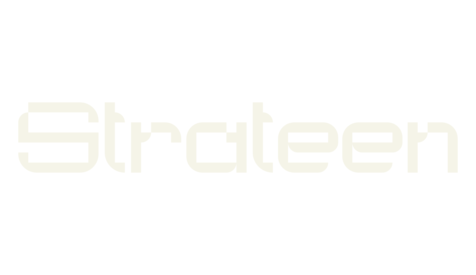 Strateen, futuristic font preview