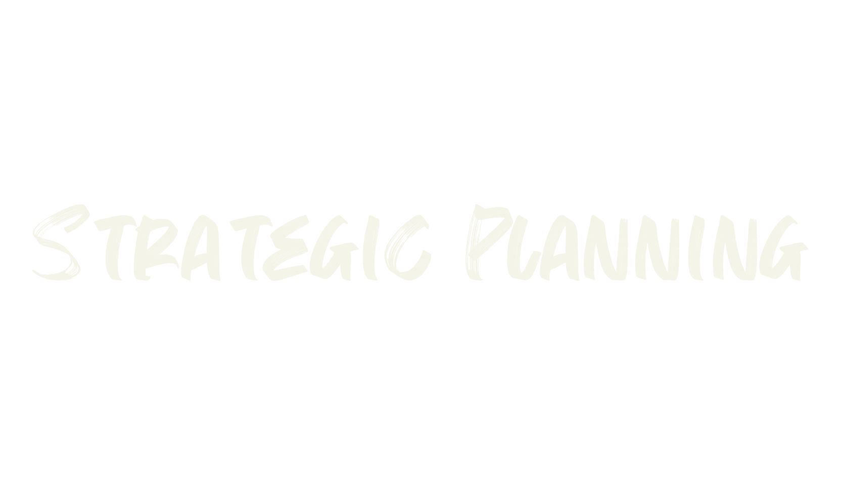 Strategic Planning, brush font preview