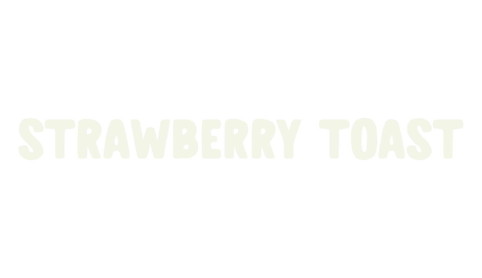 STRAWBERRY TOAST, baby font preview