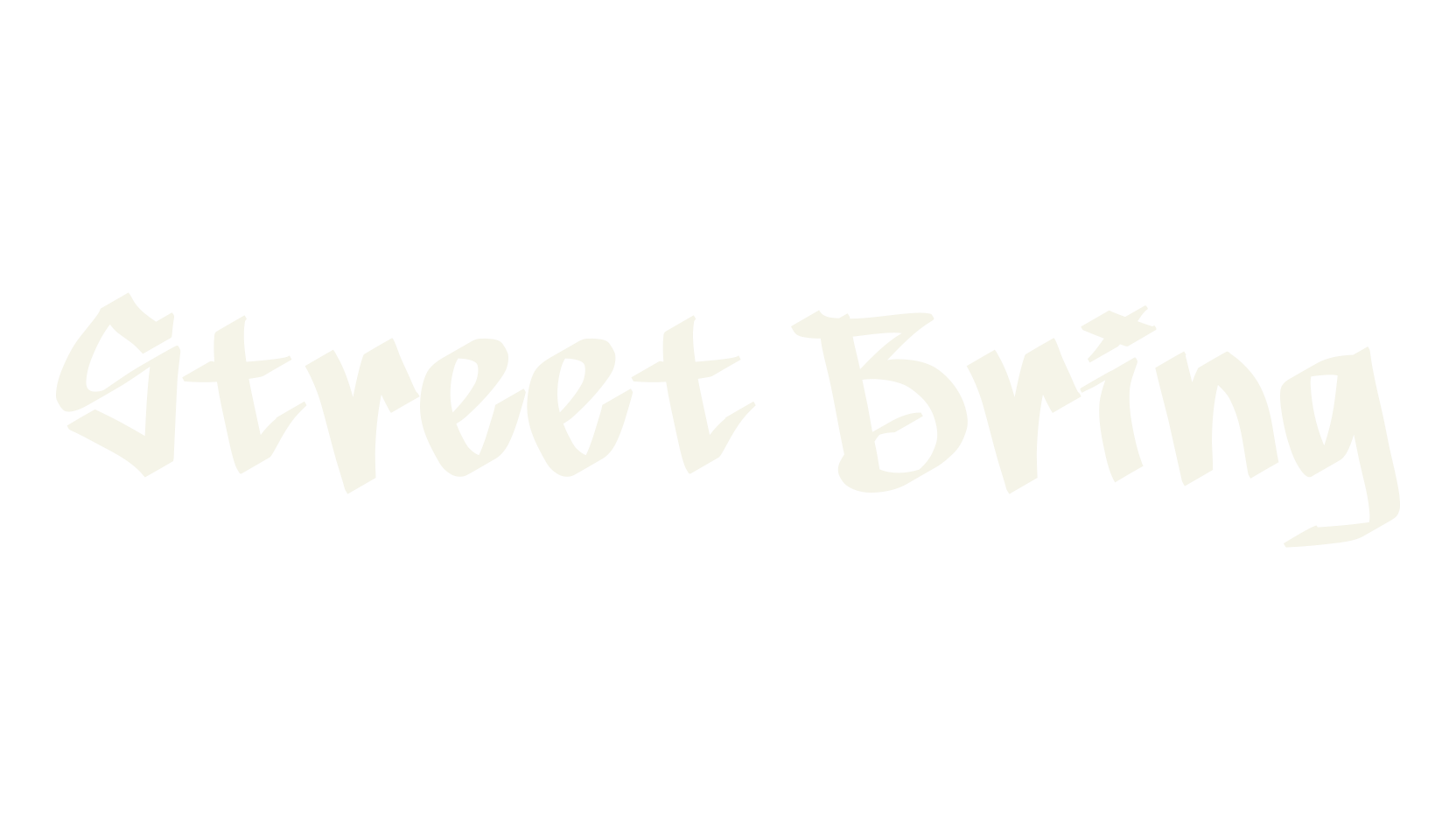 Street Bring, graffiti font preview