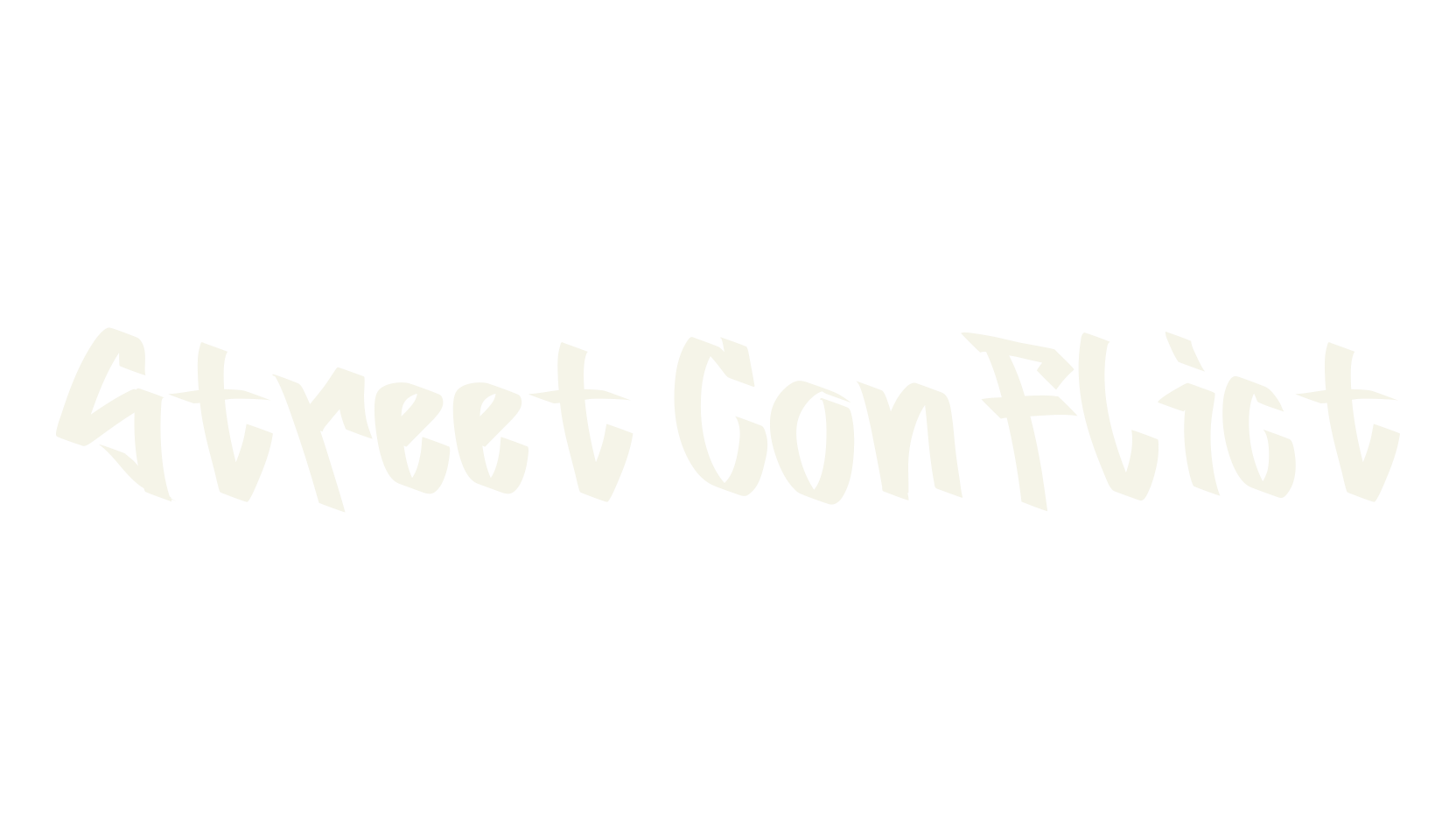 Street Conflict, graffiti font preview