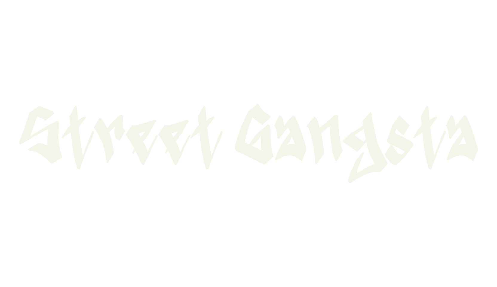 Street Gangsta, graffiti font preview