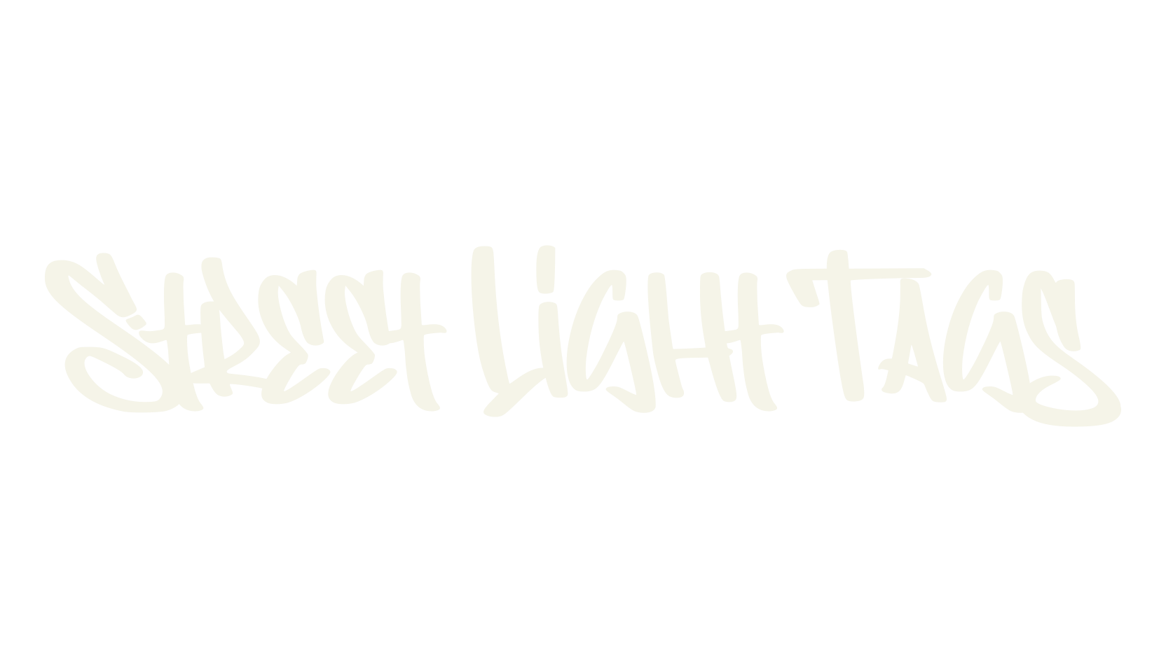 Street Light Tags, unique font preview