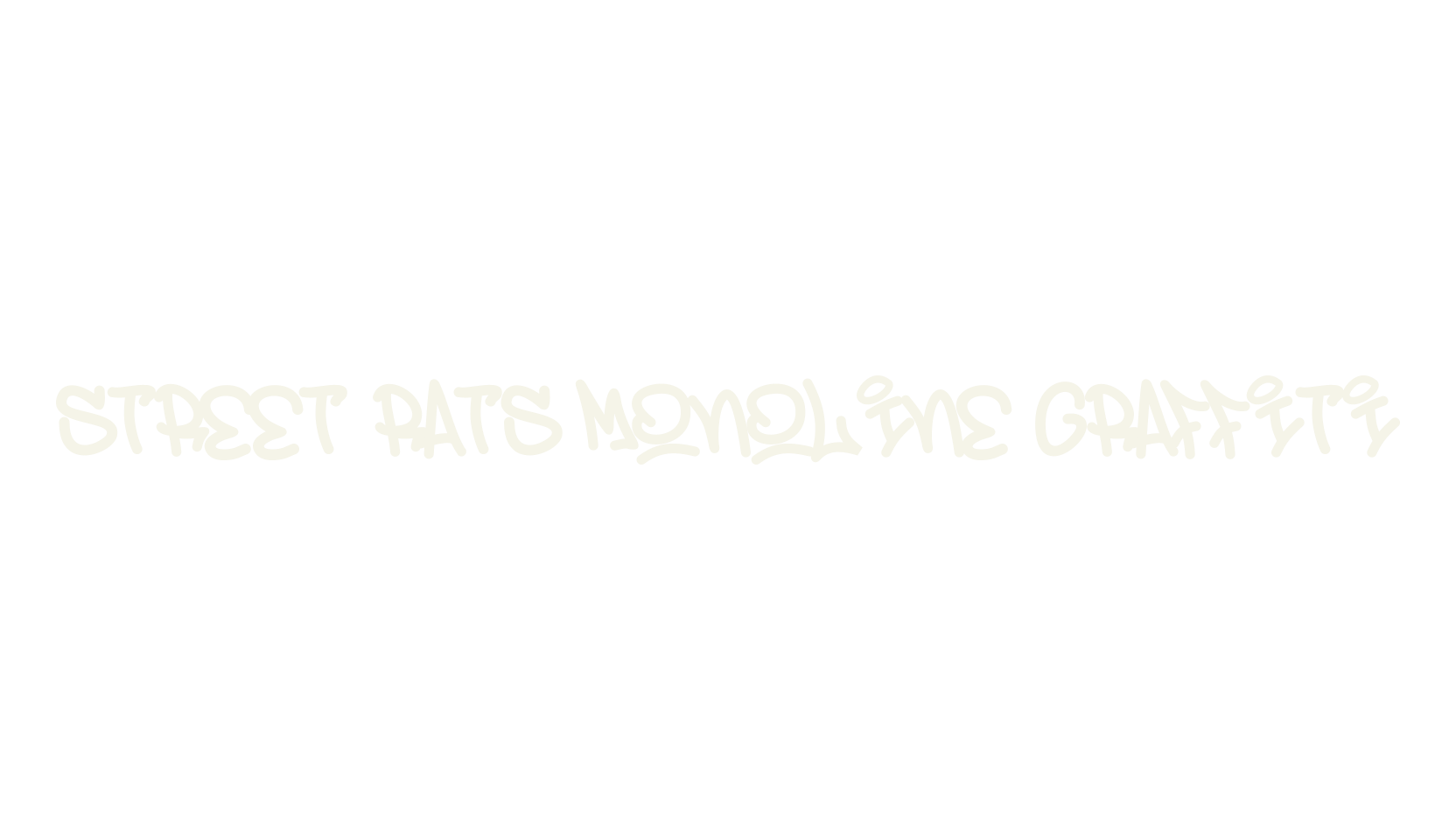 Street Rats Monoline Graffiti, graffiti font preview