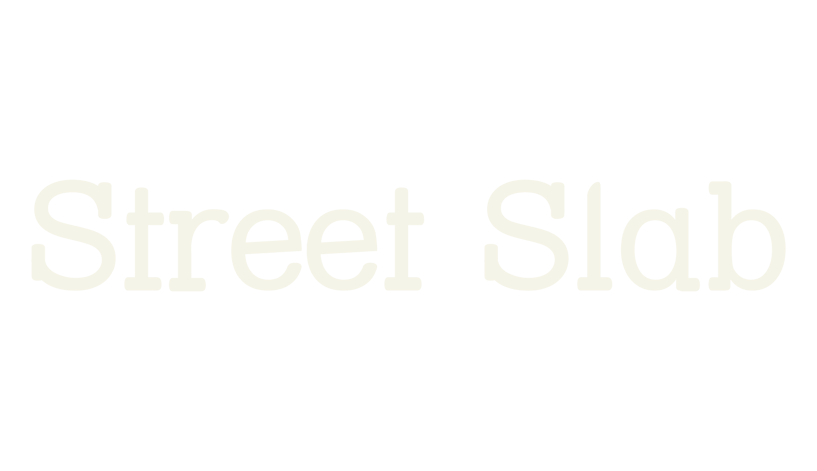Street Slab, serif font preview