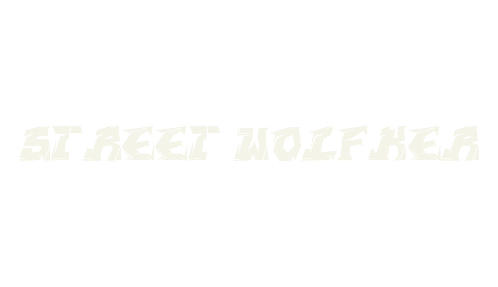 STREET WOLFKER, graffiti font preview