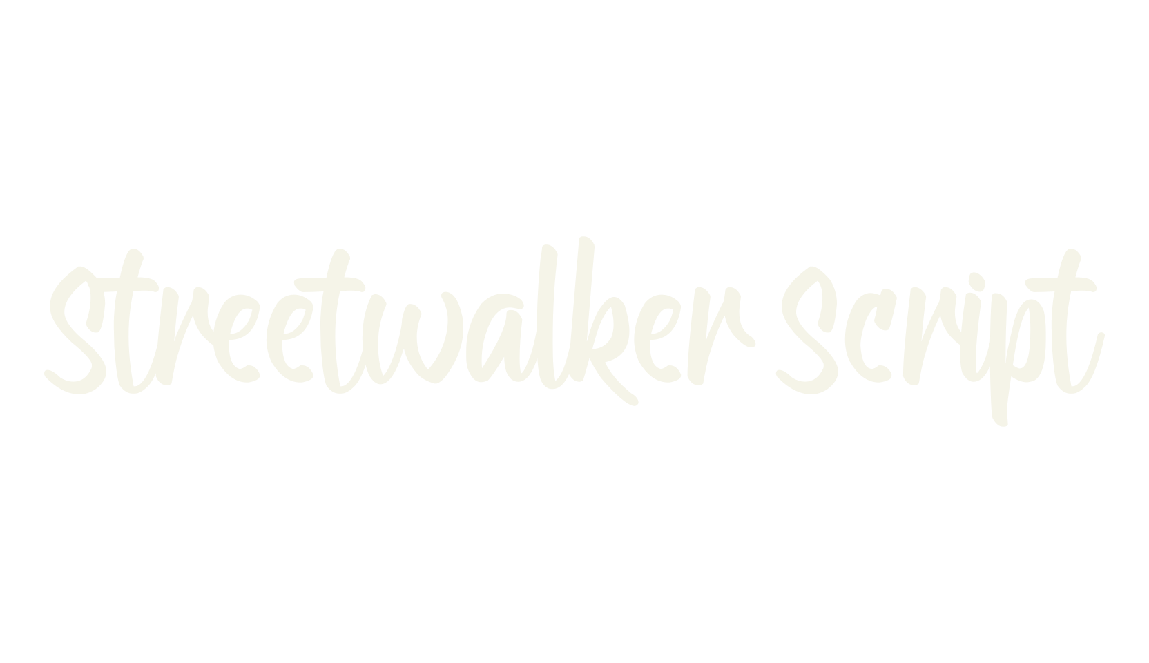 Streetwalker Script, script font preview