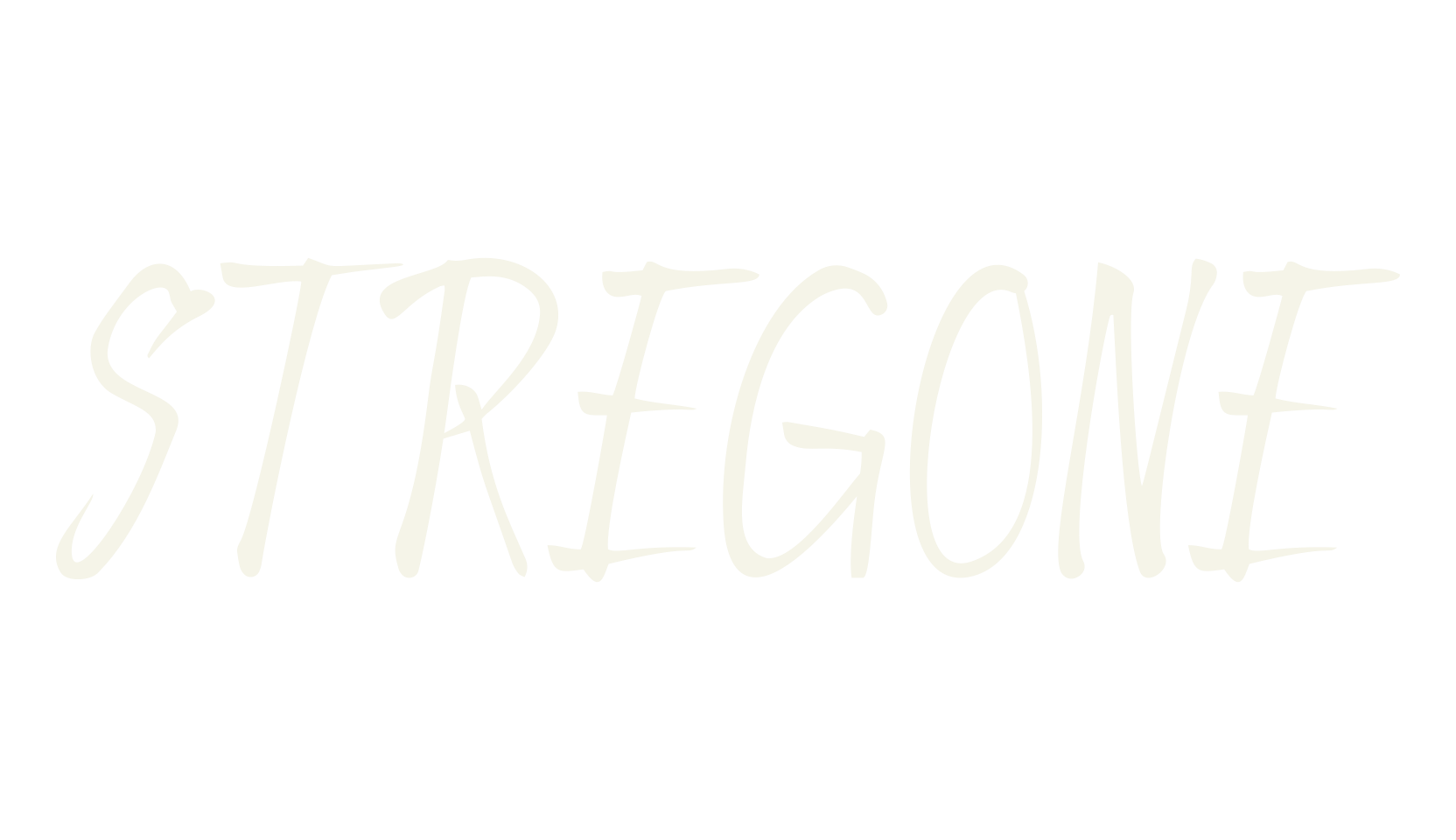 STREGONE, handwriting font preview