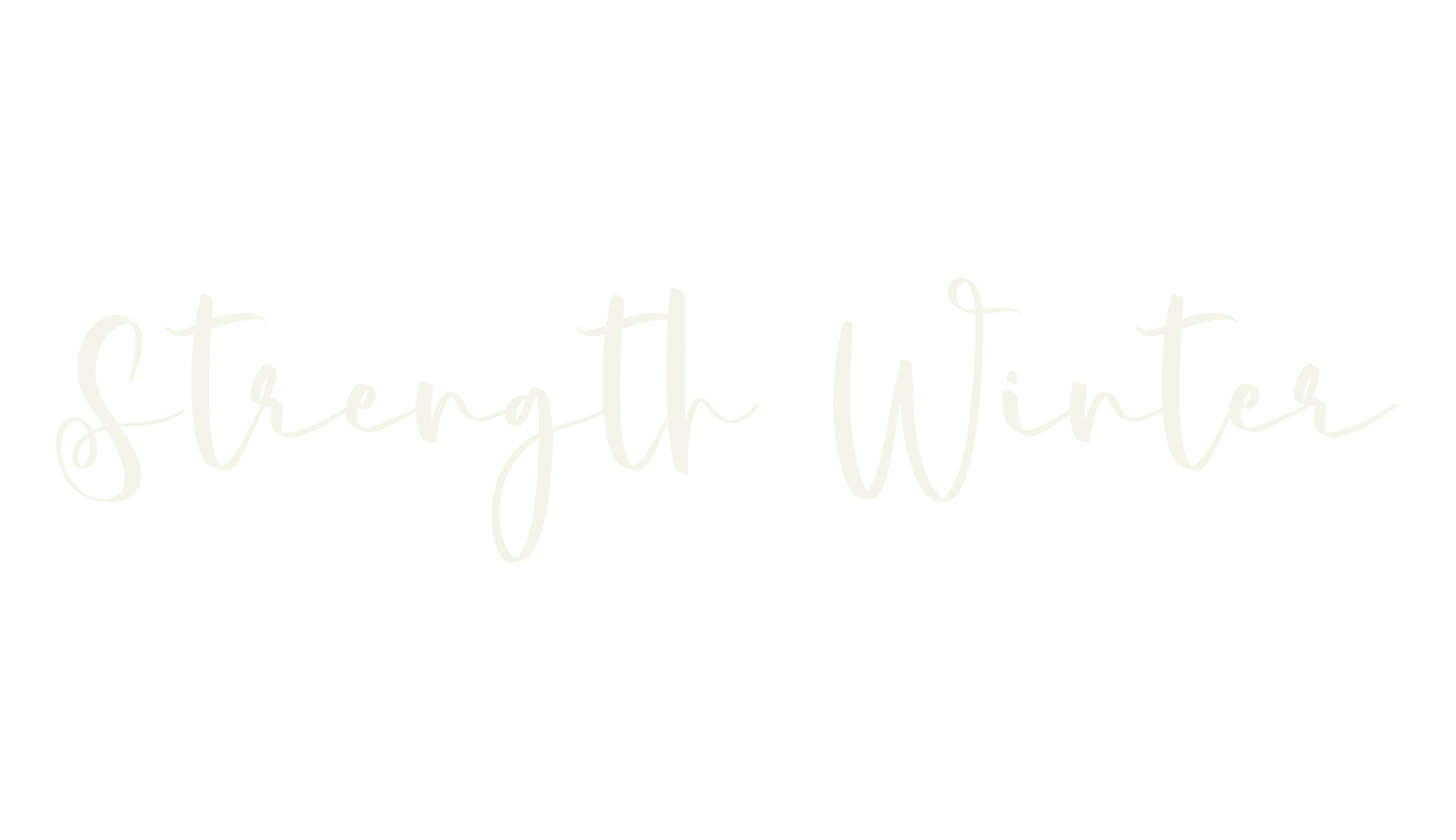 Strength Winter, typewriter font preview
