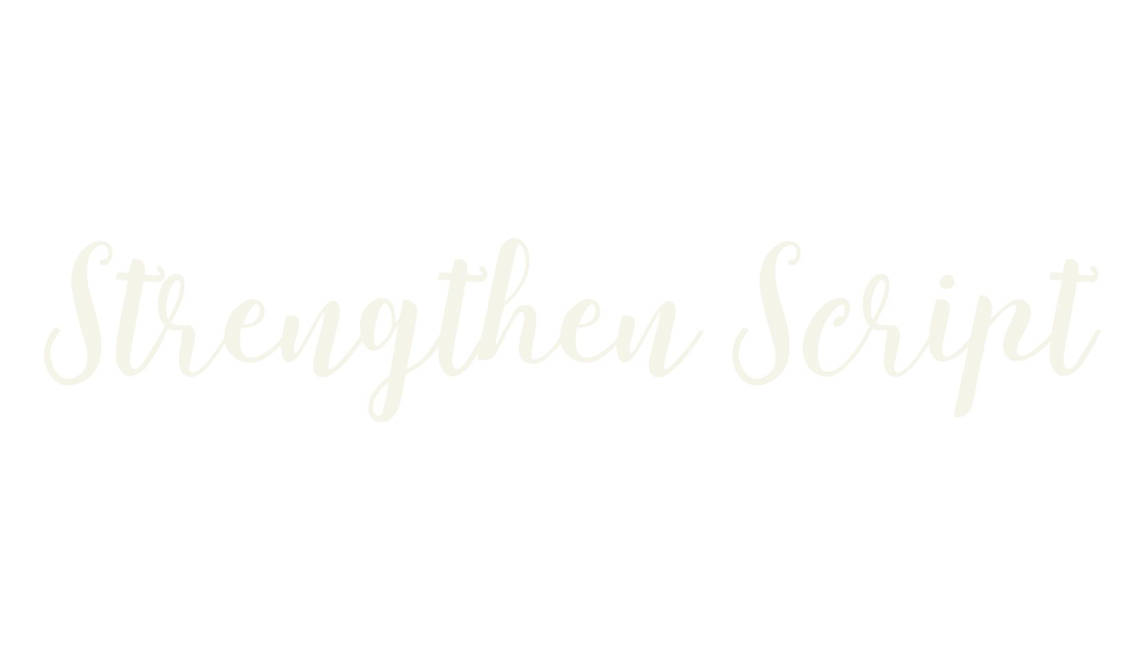 Strengthen Script, handwriting font preview