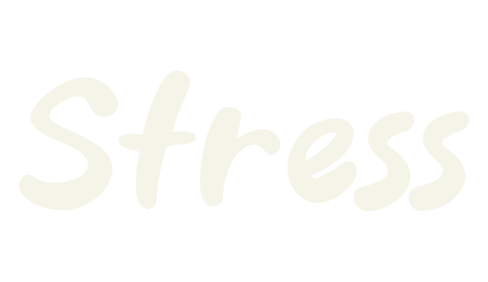 Stress, handwritten font preview