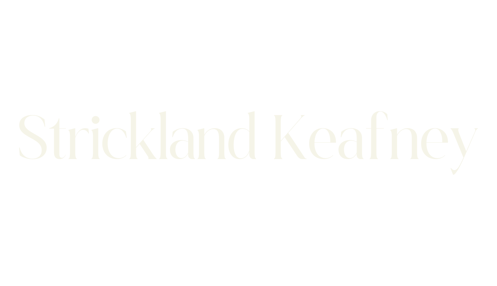 Strickland Keafney, serif font preview