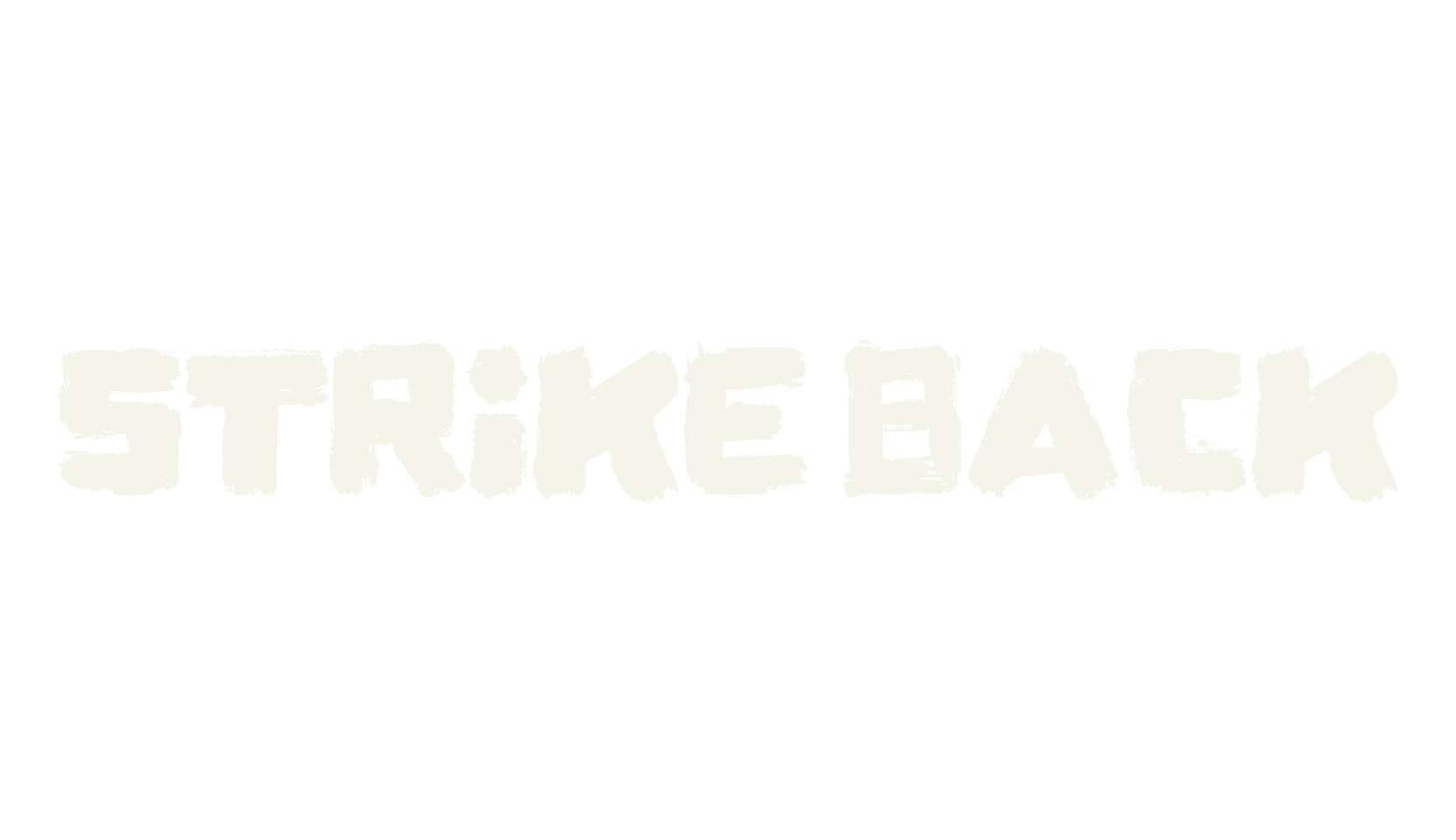Strike Back, handwritten font preview