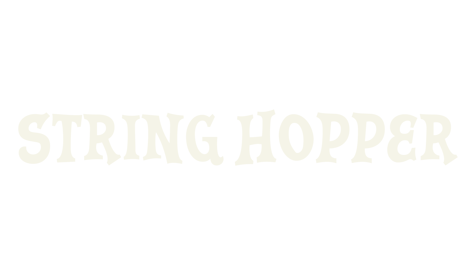 String Hopper, sans font preview