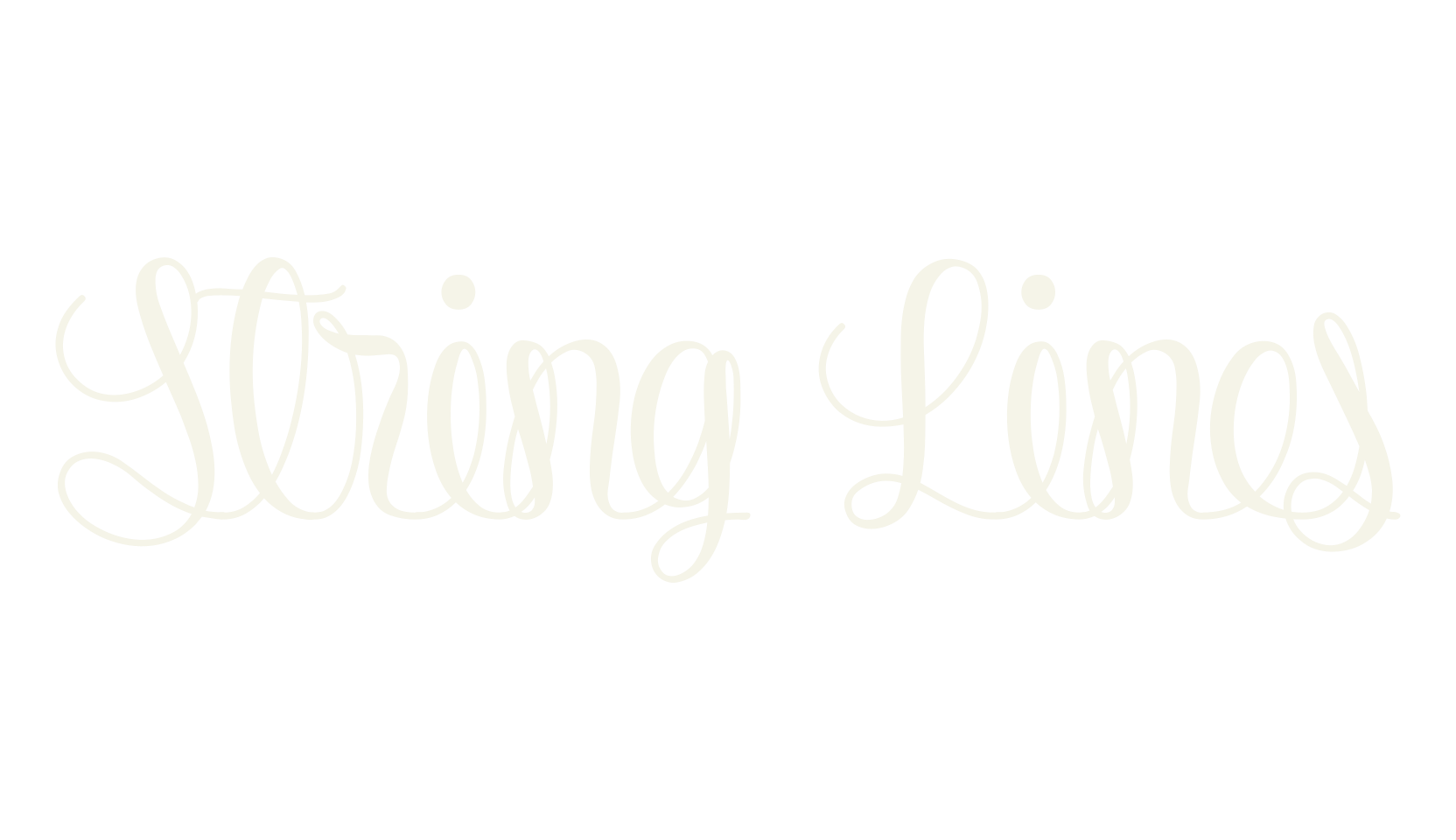 String Lines, fashion script font preview