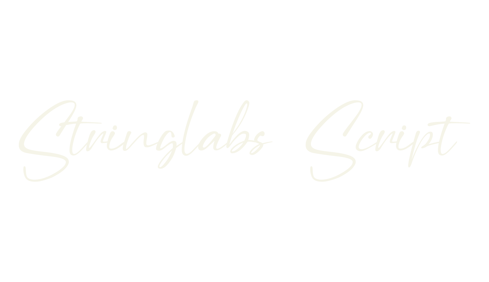 Stringlabs Script, fashion script font preview