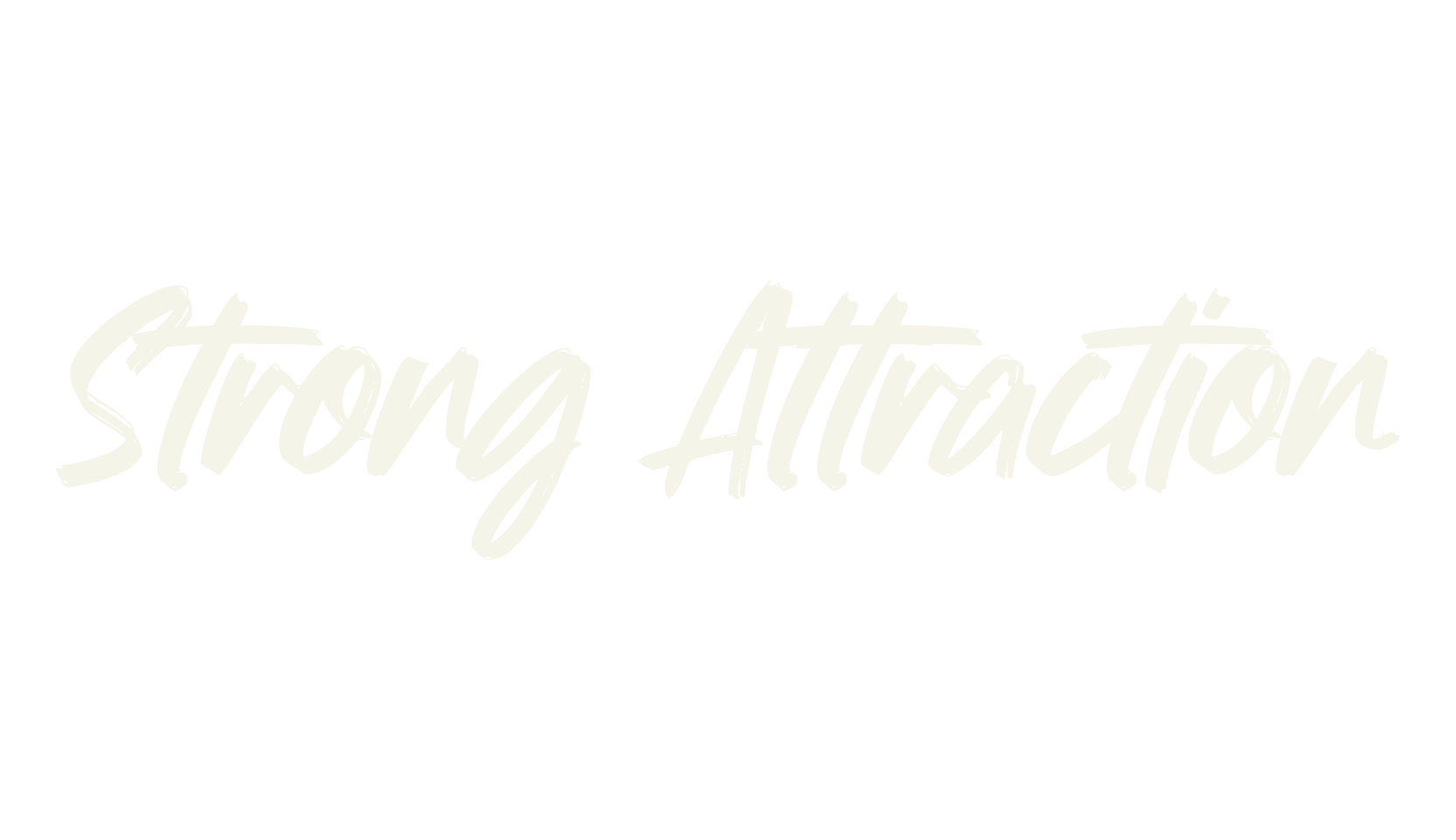 Strong Attraction, modern font preview