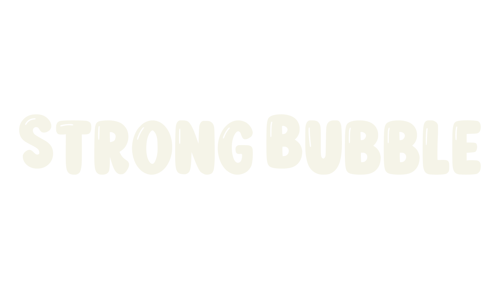 Strong Bubble, bubble font preview