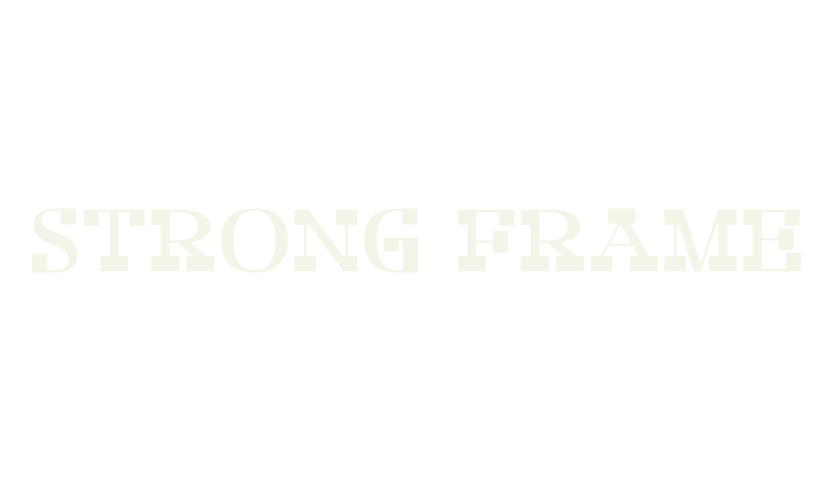 Strong Frame, serif font preview