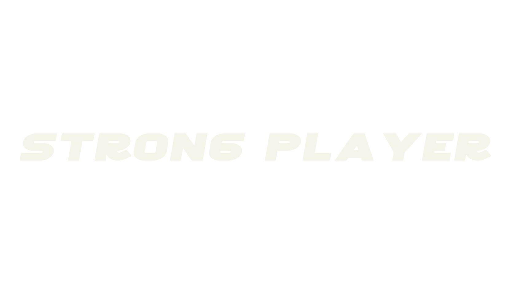 Strong Player, banner font preview