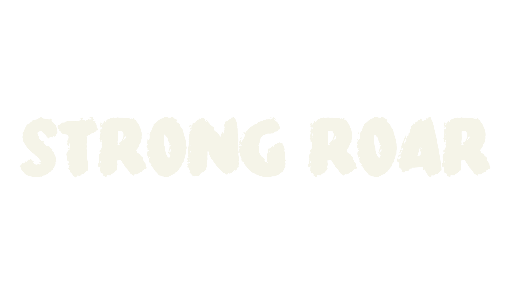 Strong Roar, strong font preview