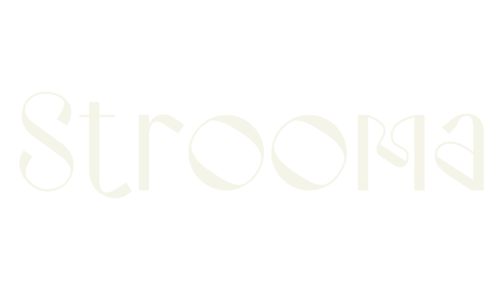 Strooma, fashion sign font preview