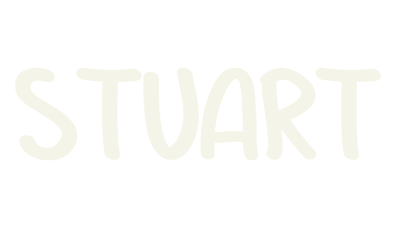 STUART, hand drawn font preview