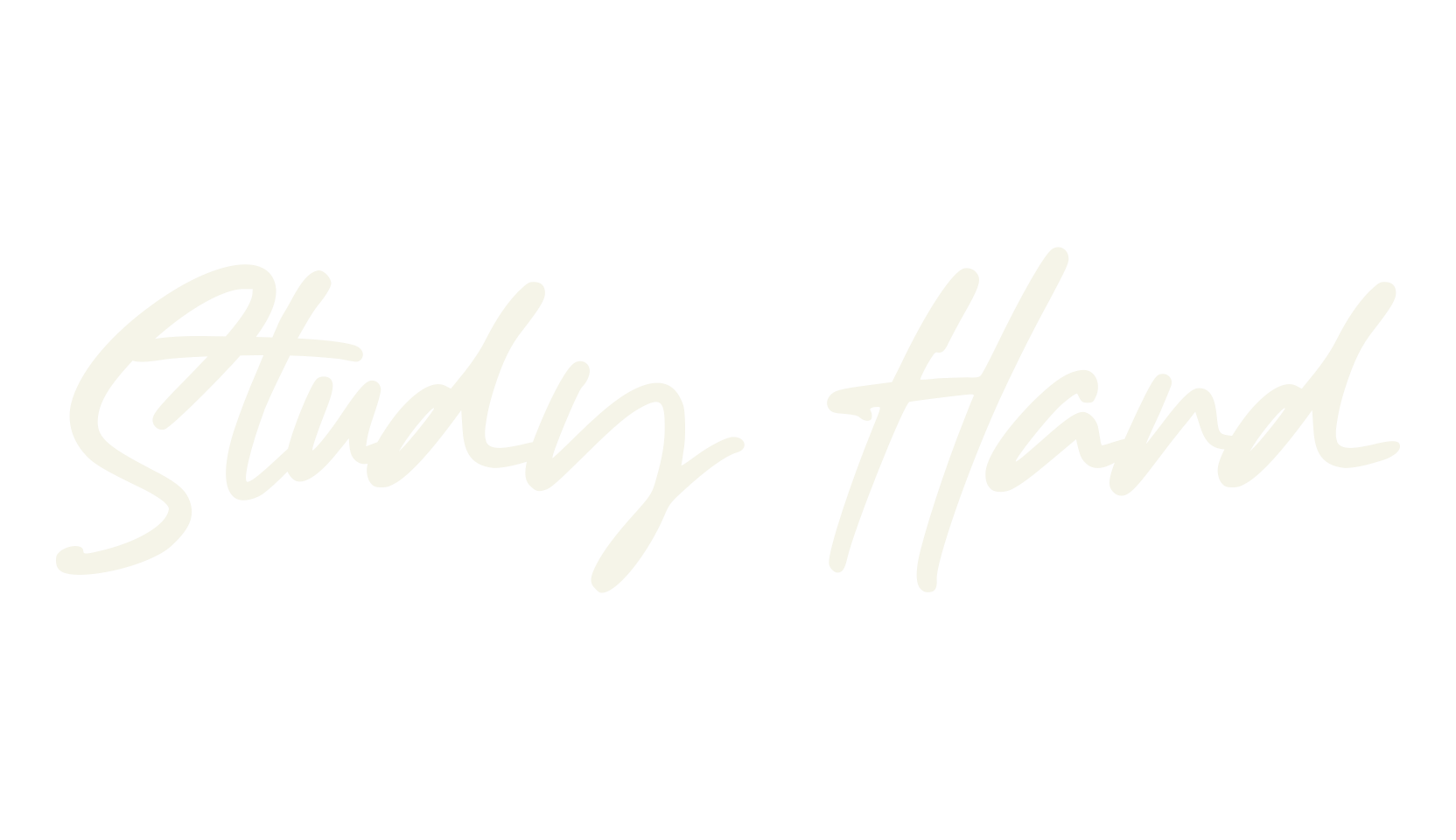 Study Hard, handwriting font preview