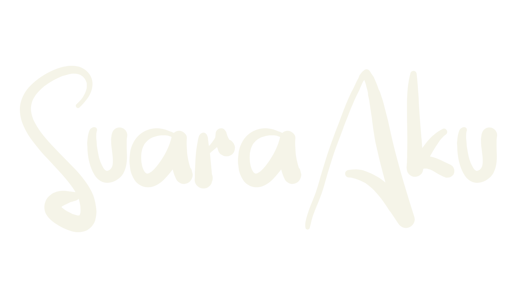 Suara Aku, handwriting font preview