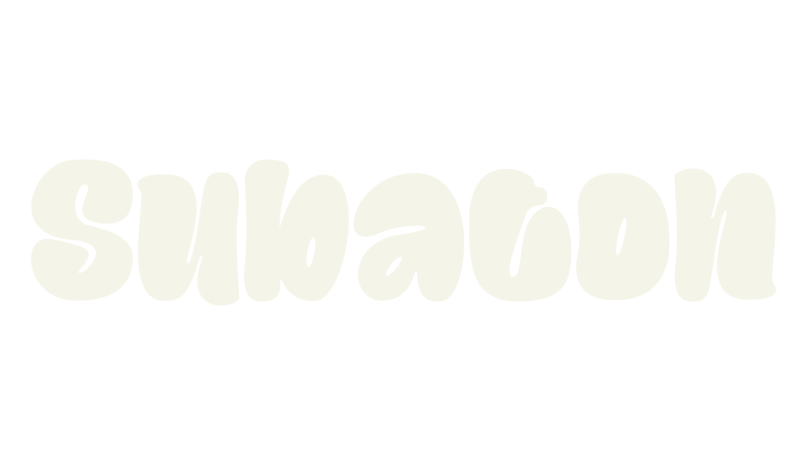 Subaton, whimsical font preview