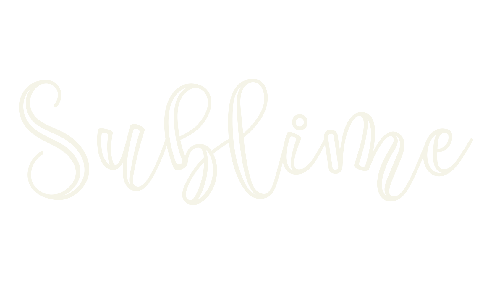 Sublime, hollow font preview